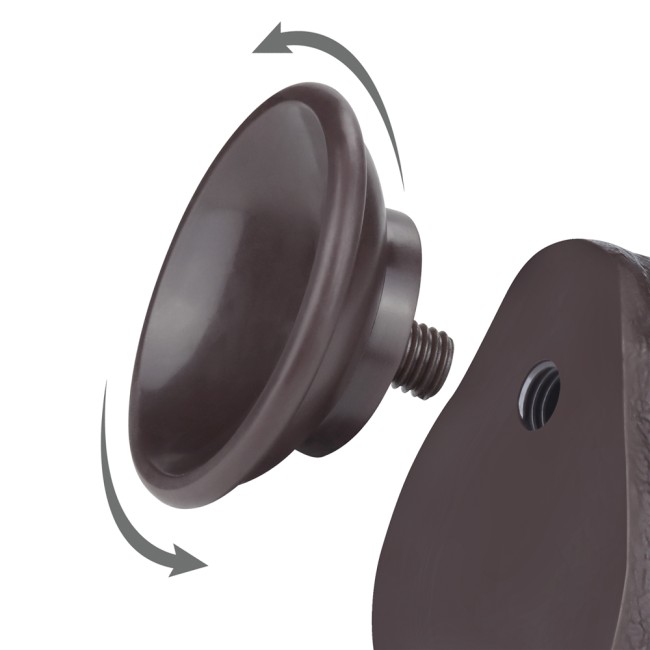 Реалистичный фаллоимитатор на присоске чёрного цвета (17 см) Реалистичный фаллоимитатор на присоске чёрного цвета (17 см)