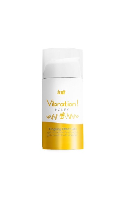 Жидкий интимный гель с эффектом вибрации Мёд «Vibration Honey» от «Intt» (15 ML)