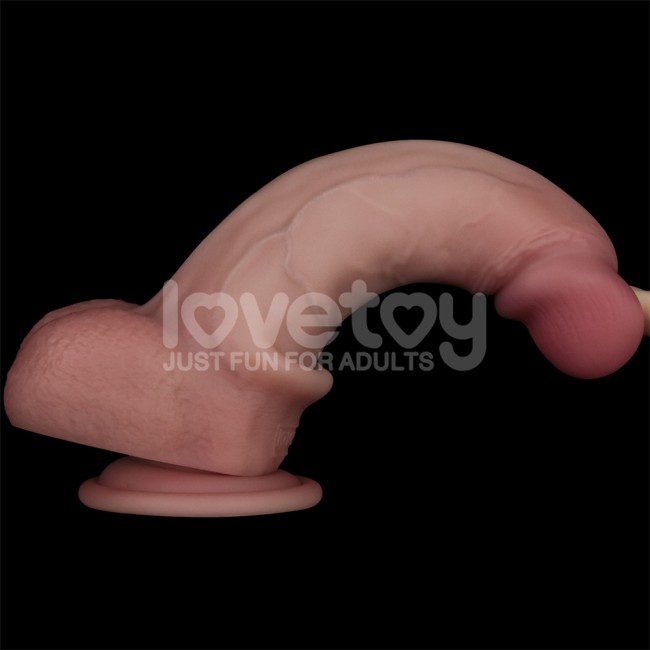 Реалистичный фаллоимитатор с двойной плотностью «8'' Sliding Skin Pro Dual Layer Silicone Dong» от «Lovetoy» (14,7 см) Реалистичный фаллоимитатор с двойной плотностью «8'' Sliding Skin Pro Dual Layer Silicone Dong» от «Lovetoy» (14,7 см)