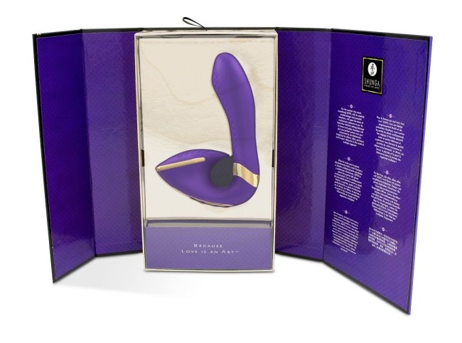Фиолетовый вибростимулятор «SOYO» от «SHUNGA»  