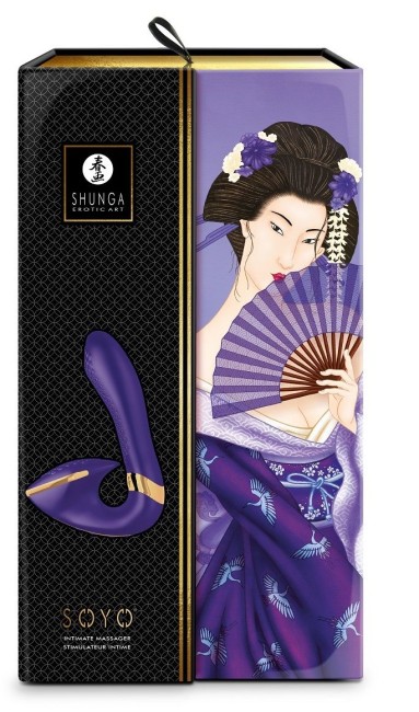 Фиолетовый вибростимулятор «SOYO» от «SHUNGA»  