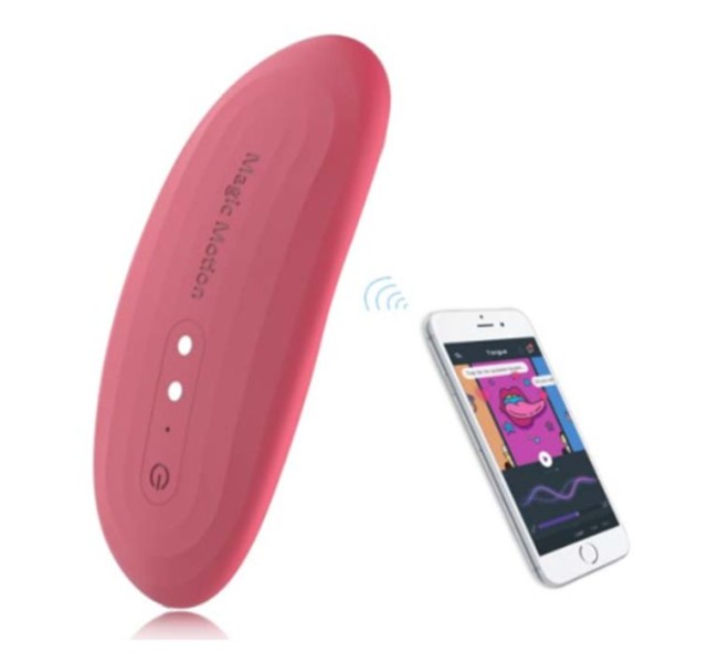 Красный вибромассажер в трусики «Nyx» от «MAGIC MOTION»