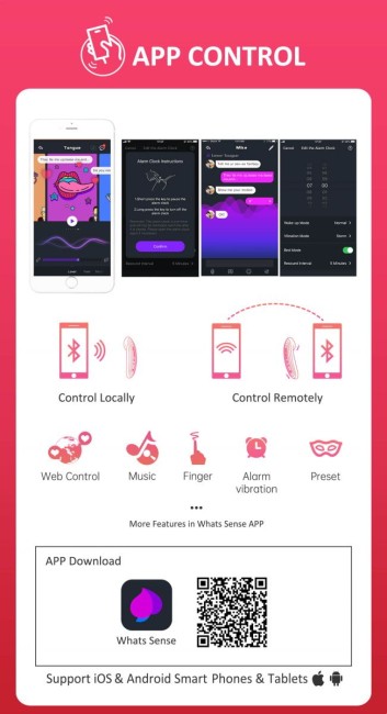 Красный вибромассажер в трусики «Nyx» от «MAGIC MOTION»