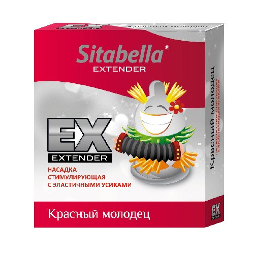 Стимулирующая насадка Sitabella Extender «Красный молодец» 