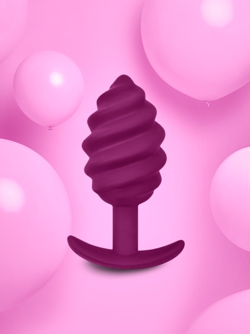 Витая силиконовая анальная пробка для ношения «Gplug Twist 2» от «Gvibe» Витая силиконовая анальная пробка для ношения «Gplug Twist 2» от «Gvibe»