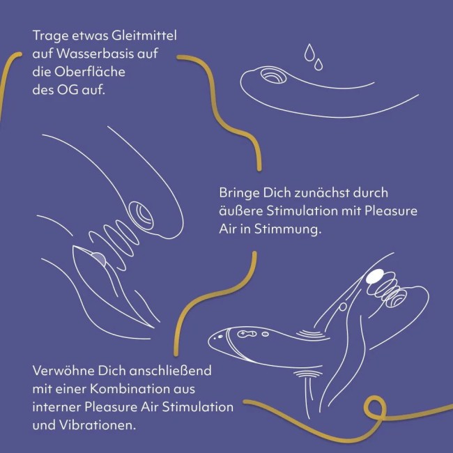 Стимулятор клитора и точки G «OG» от «Womanizer» c технологией Pleasure Air и вибрацией