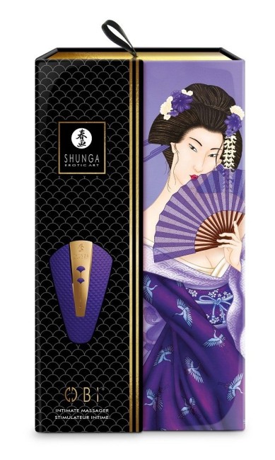 Фиолетовый клиторальный вибростимулятор «OBI» от «SHUNGA» 