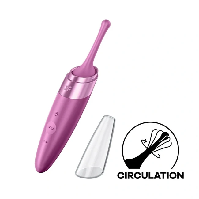 Мини-вибратор для точечной стимуляции «Twirling Delight» от «Satisfyer» (ягодный)
