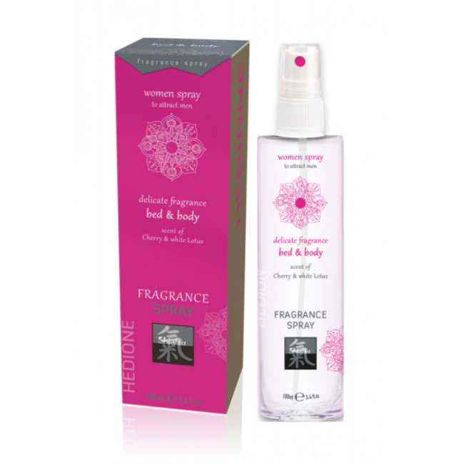 Спрей с феромонами для тела и белья с ароматом Вишни и Белого Лотоса (100 ML) Спрей с феромонами для тела и белья с ароматом Вишни и Белого Лотоса (100 ML)