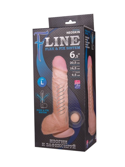 Реалистичный фаллоимитатор на присоске F LINE (15 см)