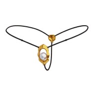 Стринги с бусиной-стимулятором «G-string Clitoral Jewelry» от «UPKO» 