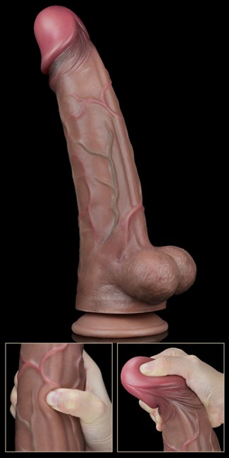 Фаллоимитатор-реалистик с двойным покрытием «11.5'' Dual Layered Platinum Silicone Cock» от «Lovetoy» (23 см) Фаллоимитатор-реалистик с двойным покрытием «11.5'' Dual Layered Platinum Silicone Cock» от «Lovetoy» (23 см)