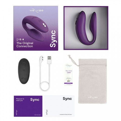 Вибратор для пар «Sync 2» от «We-Vibe» - фиолетовый (в комплекте батарейка для пульта) Вибратор для пар «Sync 2» от «We-Vibe» - фиолетовый (в комплекте батарейка для пульта)