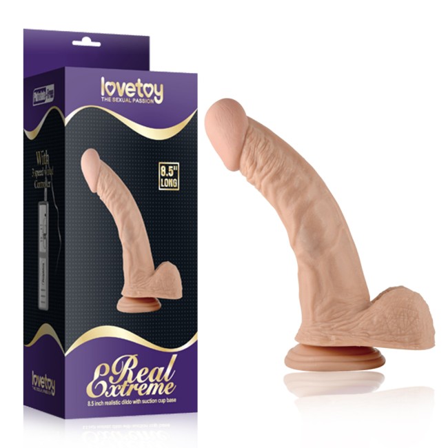 Фаллоимитатор реалистичный на присоске «LOVETOY Real Extreme» (18 см)