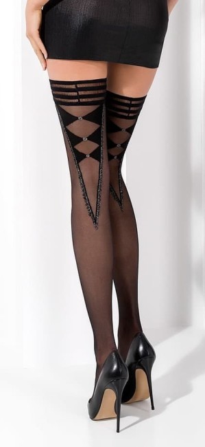 Польские чулки (чёрный - 3/4)