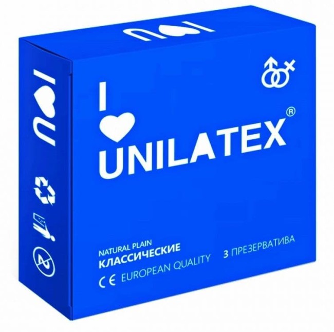 Классические презервативы Unilatex Natural Plain (3 шт.) Классические презервативы Unilatex Natural Plain (3 шт.)