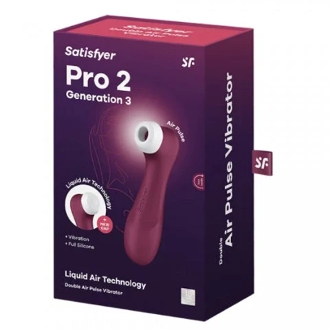 Клиторальный стимулятор «Pro 2 Generation 3 с функцией Liquid Air» от «Satisfyer» Клиторальный стимулятор «Pro 2 Generation 3 с функцией Liquid Air» от «Satisfyer»