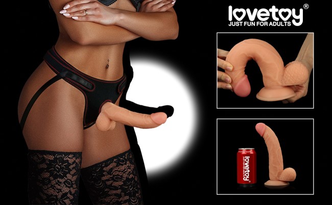 Женский страпон «Easy Strapon Set 8.5» от «Lovetoy» (18 см)  Женский страпон «Easy Strapon Set 8.5» от «Lovetoy» (18 см)