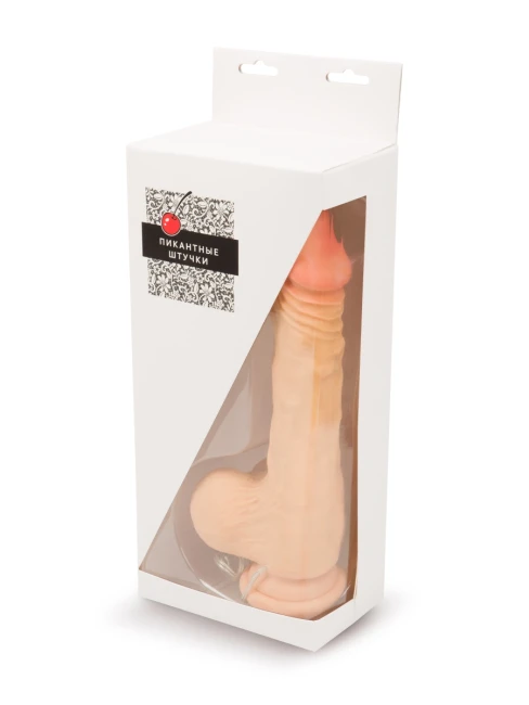 Вибратор-реалистик с присоской (18 см) 