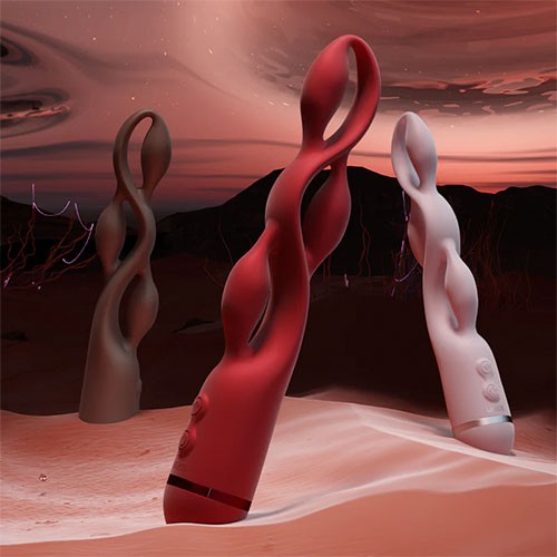 Нежно-Розовый импульсный вибратор «UEROS» от «UPKO» 