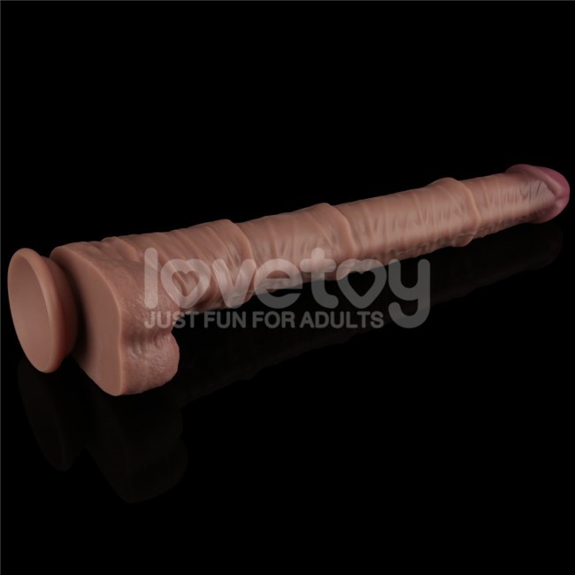Светлый фаллоимитатор-реалистик с двойным покрытием «16'' Dual Layered Bendable Silicone Cock XXL» от «Lovetoy» (33,5 см) Светлый фаллоимитатор-реалистик с двойным покрытием «16'' Dual Layered Bendable Silicone Cock XXL» от «Lovetoy» (33,5 см)