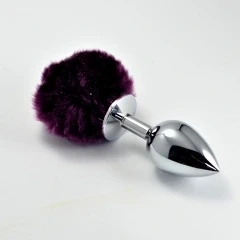 Металлическая втулка с хвостиком «Large Pompon» (белый) Металлическая втулка с хвостиком «Large Pompon» (белый)