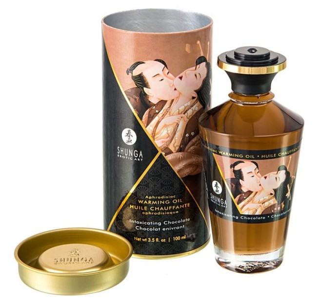 Массажное интимное масло с ароматом шоколада (Shunga)