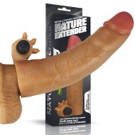 Насадка на пенис с вибропулей «Nature Extender Brown» от «Lovetoy» (19 см) Насадка на пенис с вибропулей «Nature Extender Brown» от «Lovetoy» (19 см)