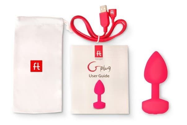 Инновационная анальная пробка с вибрацией «Gplug» от «Gvibe»  (голубая)