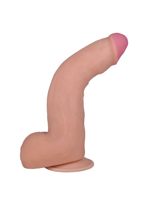 Фаллоимитатор с мошонкой на присоске F LINE (17 см) 