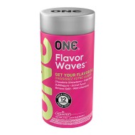 Оральные презервативы «ONE Flavor Waves»  (12 шт.) 