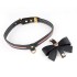Чёрный ошейник с поводком «Love Heart Butterfly» от «LOCKINK»