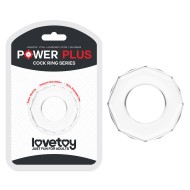 Прозрачное эрекционное кольцо «POWER PLUS Cockring» от «Lovetoy» (4,4×2 см)