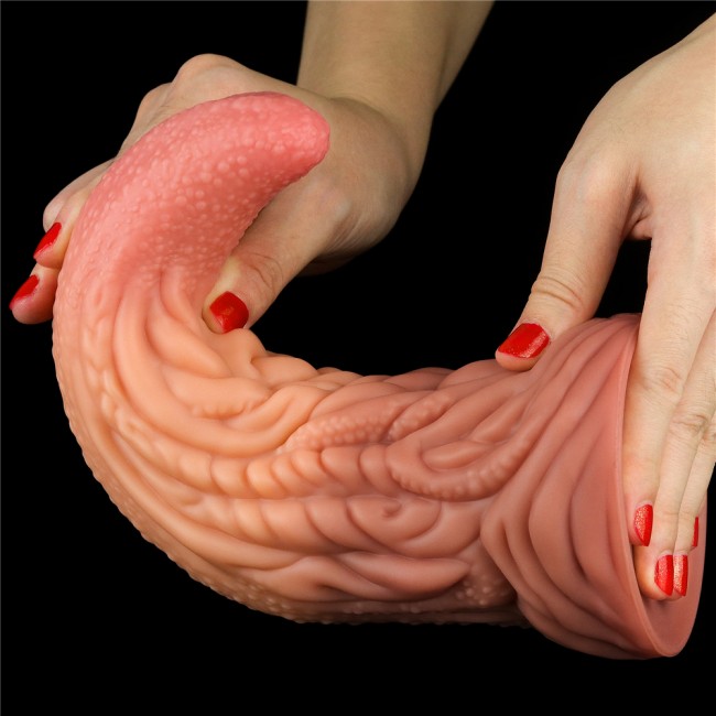 Премиум-фаллоимитаор «Silicone Tongue» от «Lovetoy» (23 см)  