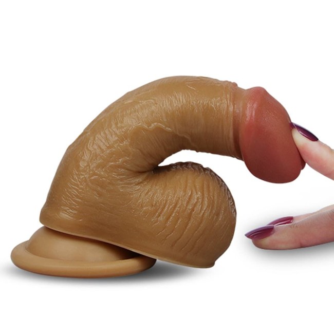 Реалистичный вибратор с присоской и пультом (11 см)  Реалистичный вибратор с присоской и пультом (11 см)