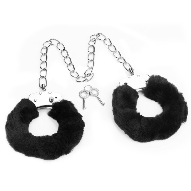 Оковы для ног с мехом «FETISH PLEASURE» от «Lovetoy» (чёрные) Оковы для ног с мехом «FETISH PLEASURE» от «Lovetoy» (чёрные)