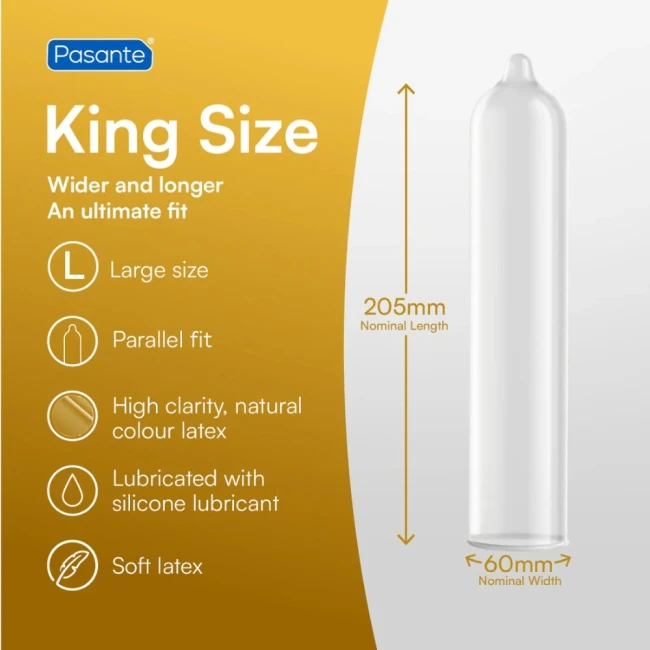 Большие презервативы «King Size» от «Pasante» (144 шт.)