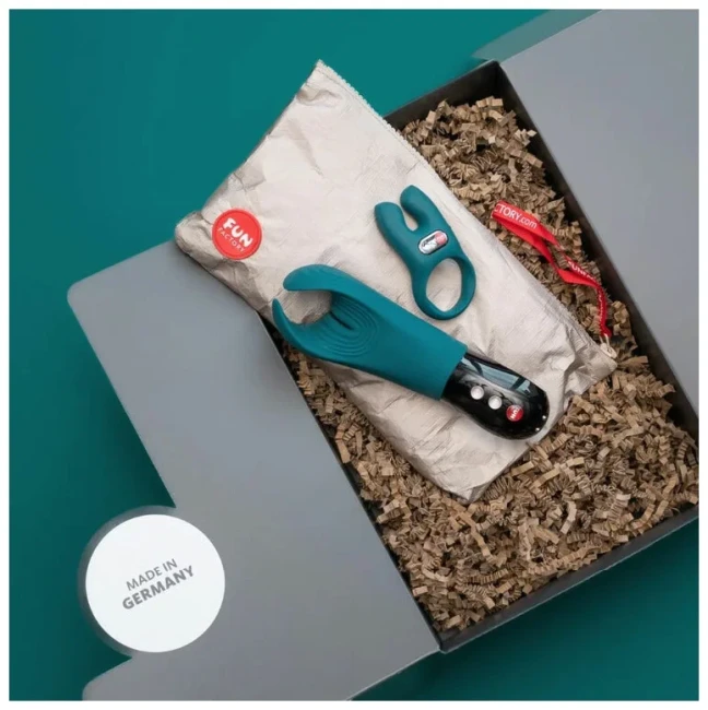 Премиум-набор: мастурбатор + эрекционное кольцо «Next Level Orgasm Box» от «Fun Factory»