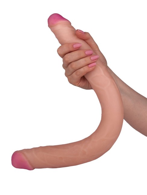 Двусторонний фаллос из неоскина (48 см)