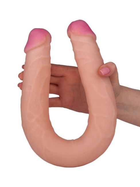 Двусторонний фаллос из неоскина (48 см)