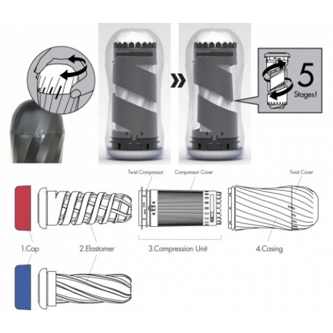 Мастурбатор «Ripple Air-Tech Twist» от «TENGA» Мастурбатор «Ripple Air-Tech Twist» от «TENGA»