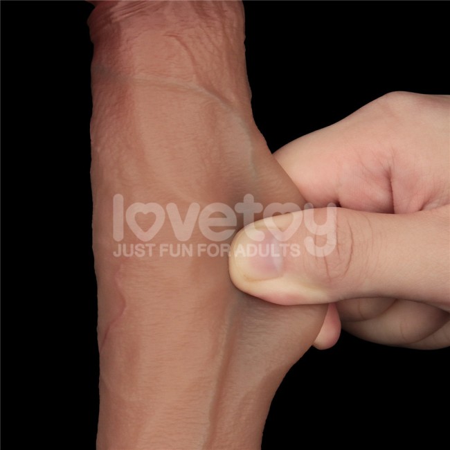 Реалистичный фаллоимитатор с двойной плотностью «9'' Sliding Skin Pro Dual Layer Silicone Dong» от «Lovetoy» (17,2 см) Реалистичный фаллоимитатор с двойной плотностью «9'' Sliding Skin Pro Dual Layer Silicone Dong» от «Lovetoy» (17,2 см)