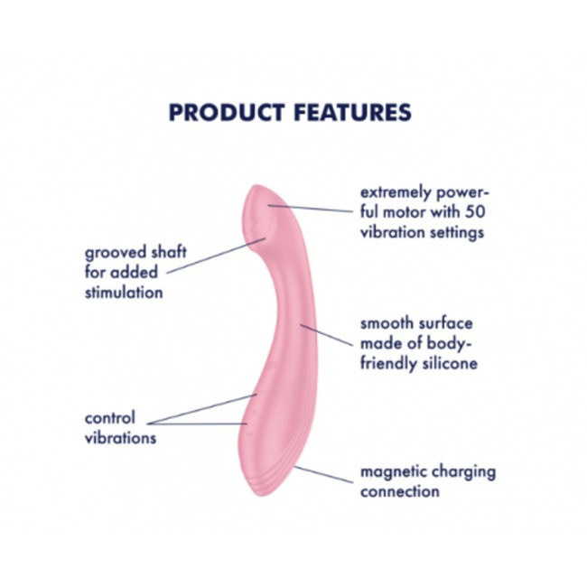 Вибратор для точки G «G-Force» от «Satisfyer» (розовый) Вибратор для точки G «G-Force» от «Satisfyer» (розовый)