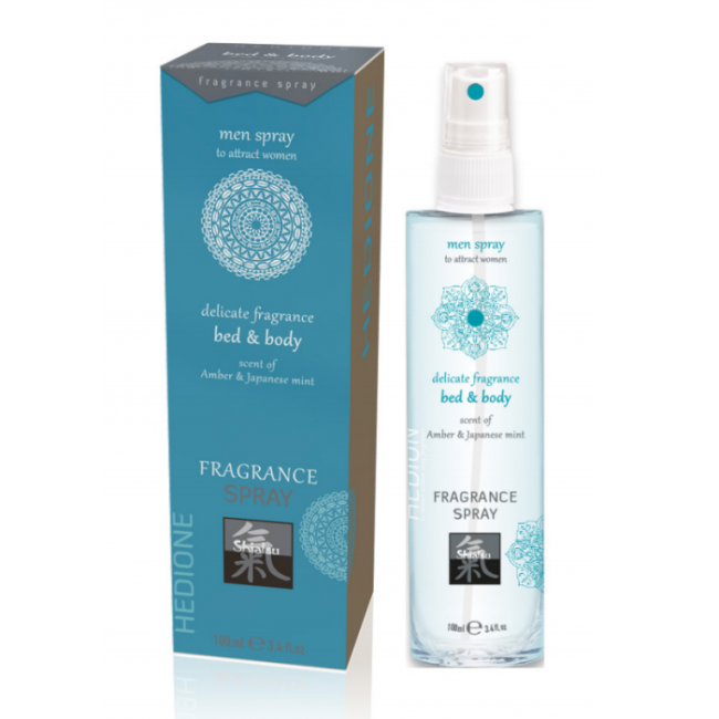 Мужской спрей с феромонами для тела и белья с ароматом Амбры и Японской мяты (100 ML)