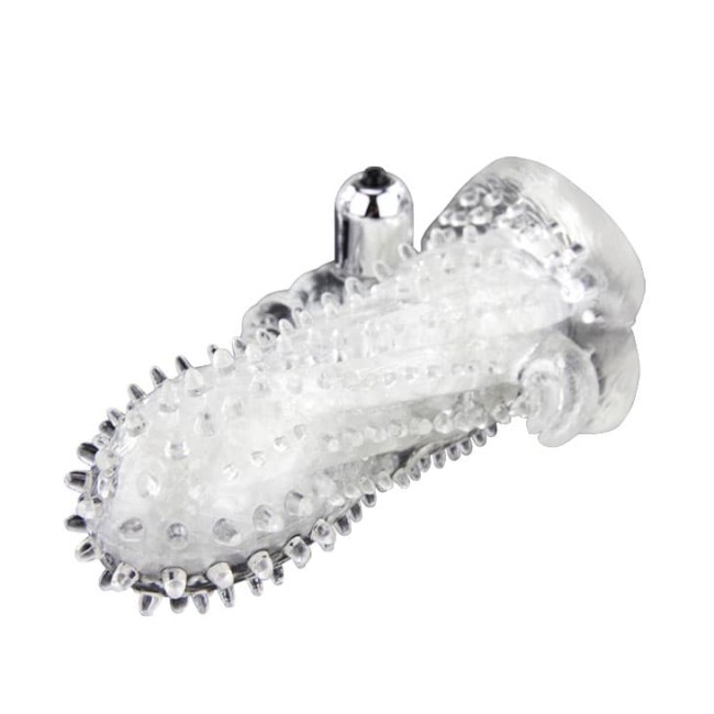 Насадка удлинитель с пупырышками, усиками и вибрацией Насадка удлинитель с пупырышками, усиками и вибрацией