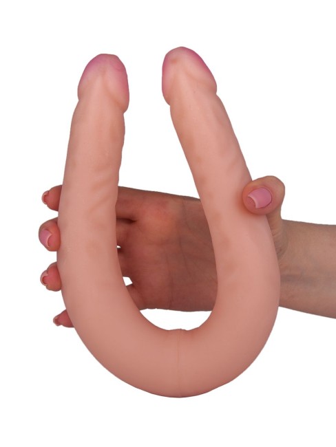 Двусторонний фаллоимитатор из неоскин (42,5 см)