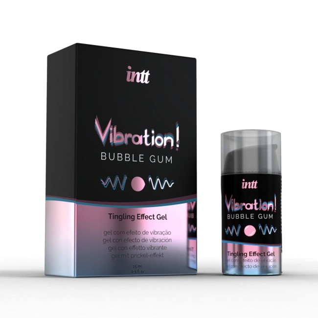 Жидкий интимный гель с эффектом вибрации Жевательная резинка «Vibration Bubble Gum» от «Intt» (15 ML) Жидкий интимный гель с эффектом вибрации Жевательная резинка «Vibration Bubble Gum» от «Intt» (15 ML)