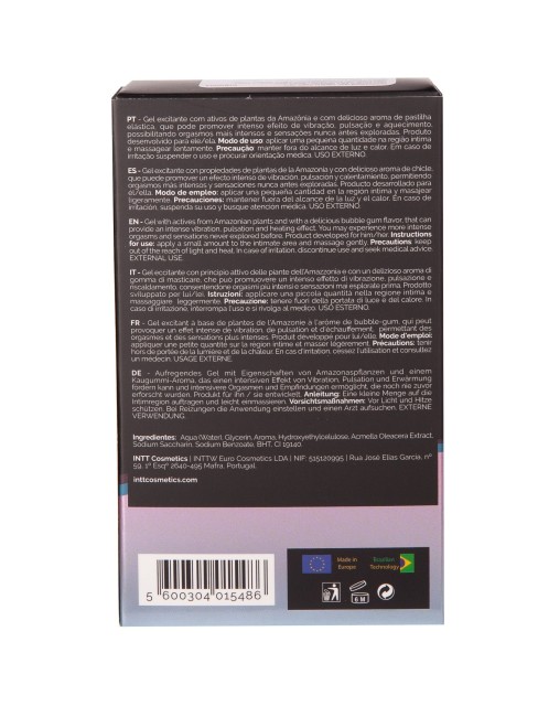 Жидкий интимный гель с эффектом вибрации Жевательная резинка «Vibration Bubble Gum» от «Intt» (15 ML) Жидкий интимный гель с эффектом вибрации Жевательная резинка «Vibration Bubble Gum» от «Intt» (15 ML)