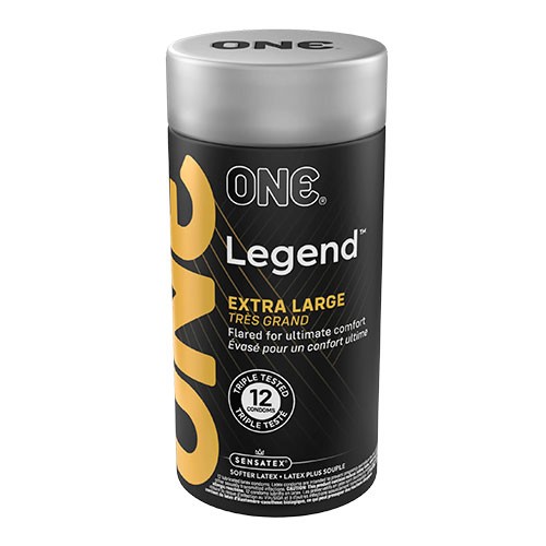 Большие и расклешенные презервативы «ONE Legend XL» (12 шт.) Большие и расклешенные презервативы «ONE Legend XL» (12 шт.)