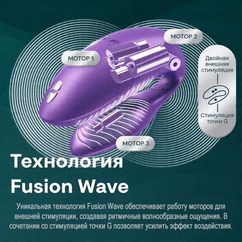 Вибратор для пар «Chorus Pro» от «We-Vibe» (фиолетовый) Вибратор для пар «Chorus Pro» от «We-Vibe» (фиолетовый)